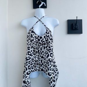 Womens Strappy Flowy Tank Top Summer Shirt